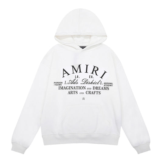 Amiri Black/White Arts District Graphic Hoodie