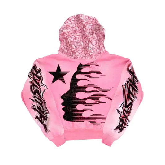 Hellstar Brainwashed With Brain Hoodie Pink dropssbynk