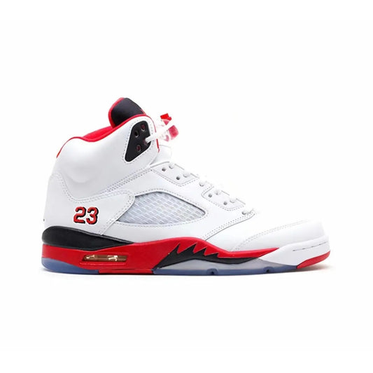 Jordan 5 Retro Fire Red Black Tongue dropsbynk