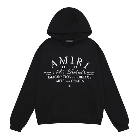 Amiri Black/White Arts District Graphic Hoodie