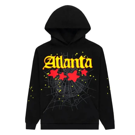 Sp5der Atlanta Hoodie Black dropsbynk