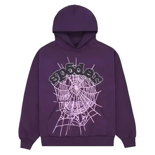 Sp5der Web Hoodie Purple Elite Fits