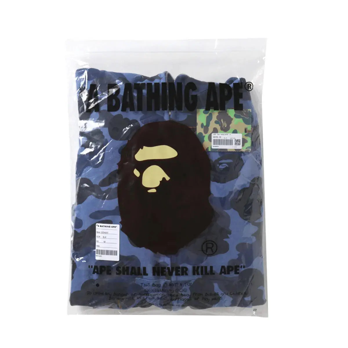 BAPE COLOR CAMO SHARK ZIP HOODIE NAVY elite fits
