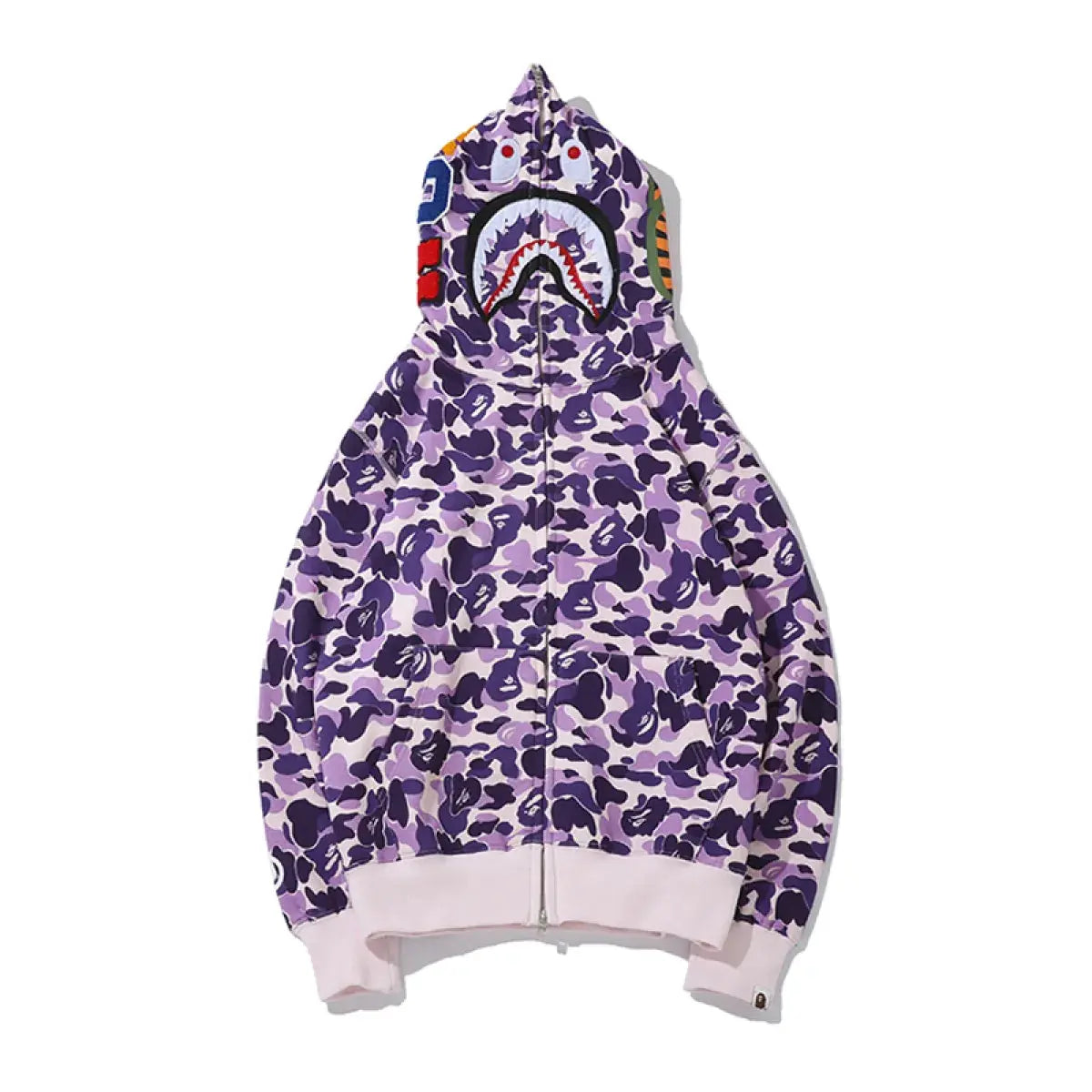 BAPE Purple Camouflage Hooded Hoodie elite fits
