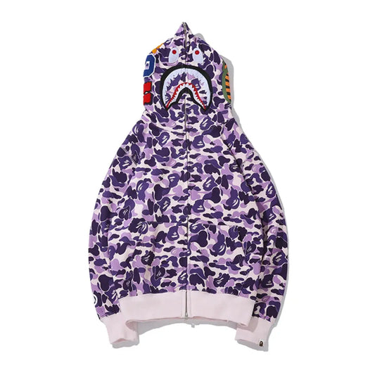 BAPE Purple Camouflage Hooded Hoodie elite fits