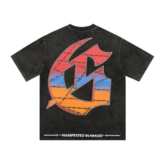 Godspeed Skater Graphic Washed Black Tee